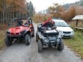 ATV zabezpečovali prevoz vodičov automobilov.
